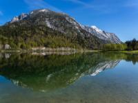 Hochkienberg, Gürnwandkopf und Hörndlwand mit Spiegelung im Weitsee